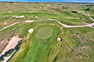 Sand Hills 18th Green Aerial
